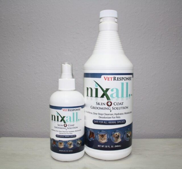nixall vetresponse skin coat grooming solution