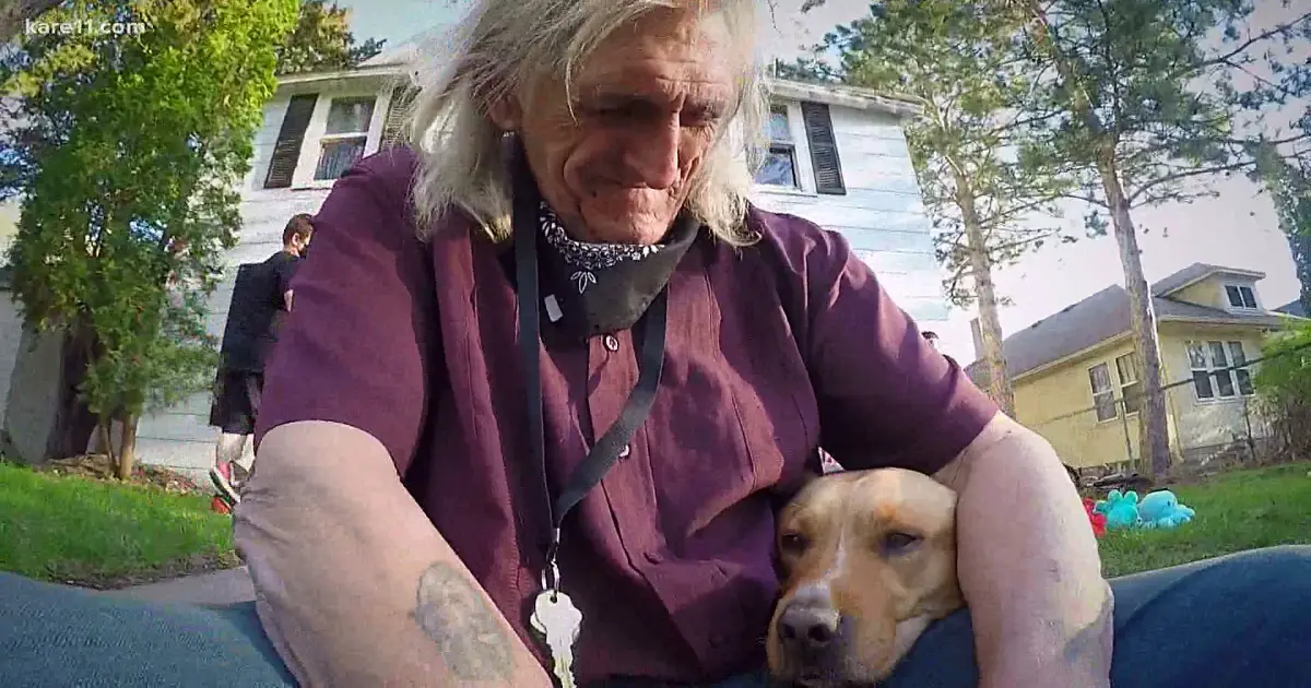 veteran reunited with dog